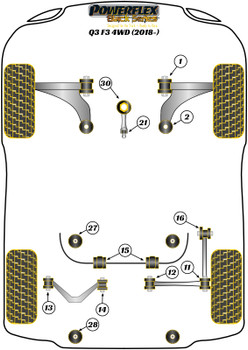 Audi Q3 / RSQ3 Q3/RSQ3 F3 (2018 on) Q3 F3 Powerflex diagram - Reference 30