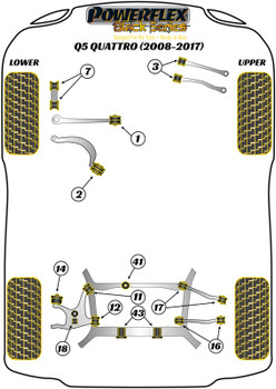 Audi Q5 / SQ5 Q5 / SQ5 (2008-2017) Q5 Quattro (2008-2017) Powerflex diagram - Reference 2