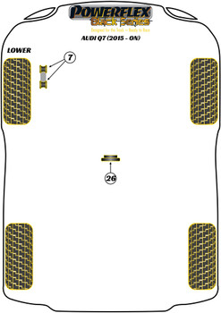 Audi Q7 Q7 4M (2015 - ON) Powerflex diagram - Reference 26