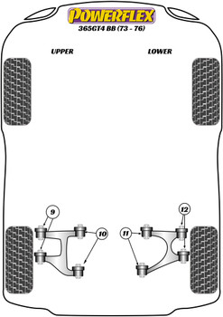 Ferrari 365GT4 BB (1973 - 1976) Powerflex diagram - Reference 11