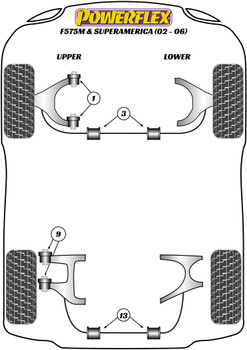 Ferrari 575 Maranello & Superamerica (2002 - 2006) Powerflex diagram - Reference 3