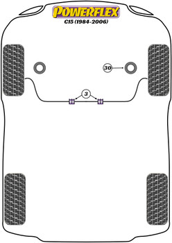 Citroen C15 (1984-2006) Powerflex diagram - Reference 30