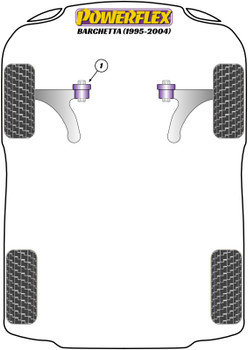 Fiat Barchetta (1995 - 2004) Powerflex diagram