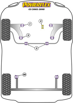 Citroen C3 Models C3 (2002-2010) Powerflex diagram - Reference 4
