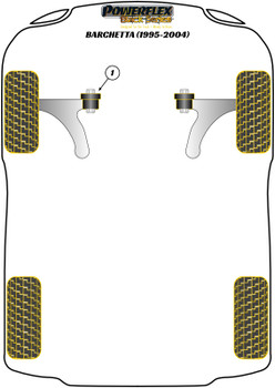 Fiat Barchetta (1995 - 2004) Powerflex diagram - Reference 1