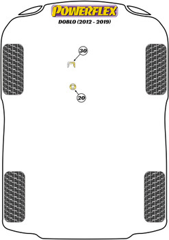 Fiat Doblo 263 (2011 - 2022) Powerflex diagram - Reference 30