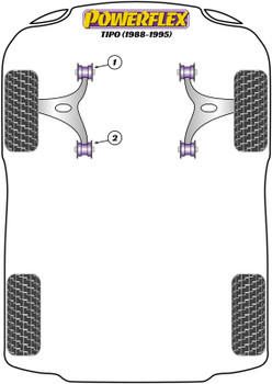 Fiat Tipo (1988-1995) Powerflex diagram - Reference 2