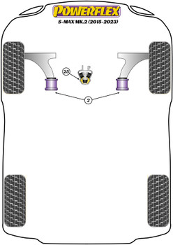 Ford S-Max Models S-Max MK2 (2015 - 2023) Powerflex diagram - Reference 25