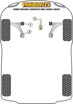 Ford Transit Transit Connect Mk1 (2002-2013) Powerflex diagram - Reference 5