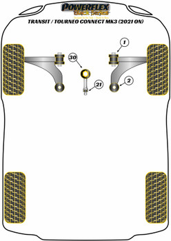 Ford Transit Transit / Tourneo Connect Mk3 (2021 ON) Powerflex diagram - Reference 30