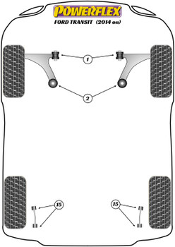 Ford Transit Transit (2013 on) Powerflex diagram - Reference 15