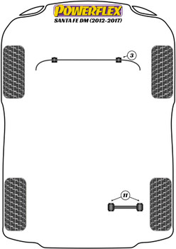 Hyundai Santa Fe Models Santa Fe DM (2012 - 2017) Powerflex diagram - Reference 11
