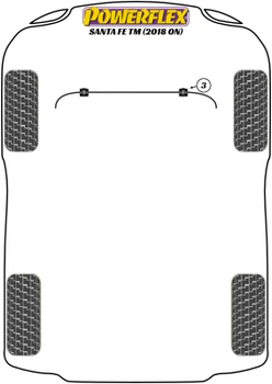 Hyundai Santa Fe Models Santa Fe TM (2018 on) Powerflex diagram - Reference 3