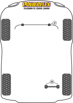 Hyundai Tucson / iX35 Models Tucson TL (2015 - 2019) Powerflex diagram - Reference 3