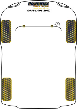 Hyundai i20 Models i20 PB (2008 - 2013) Powerflex diagram - Reference 3