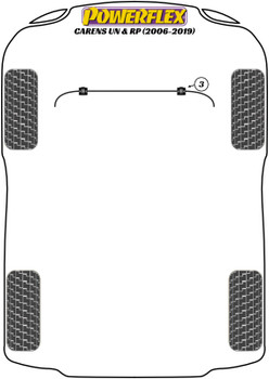 Kia Carens UN & RP (2006 - 2019) Powerflex diagram - Reference 3