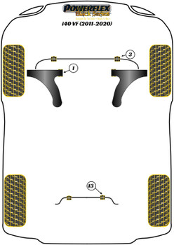 Hyundai i40 (2011 - 2020) Powerflex diagram - Reference 3