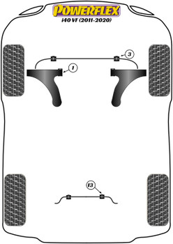 Hyundai i40 (2011 - 2020) Powerflex diagram - Reference 3