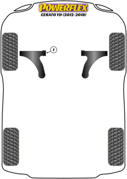 Kia Cerato Models Cerato YD (2012 - 2018) Powerflex diagram - Reference 1