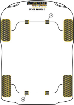 Lotus Exige (2000 - 2021) Exige Series 3 (2012-2016) Powerflex diagram - Reference 3
