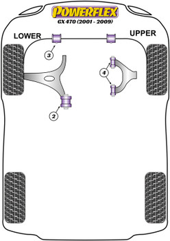 Lexus  GX 470 (2002 - 2009) Powerflex diagram - Reference 3
