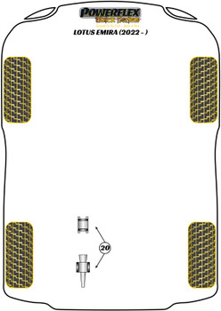 Lotus Emira (2022 on) Powerflex diagram - Reference 20