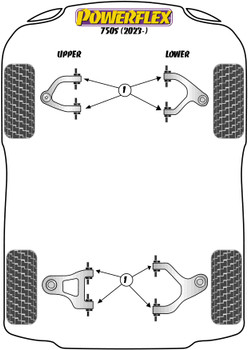 McLaren 720S (2017-2023) Powerflex diagram - Reference 1