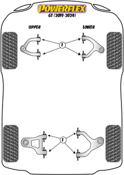 McLaren GT (2019-2024) Powerflex diagram - Reference 1