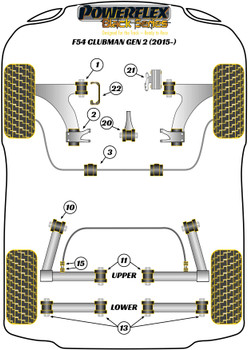 Mini F54 Clubman Gen 2 (2015 - 2024) Powerflex diagram - Reference 3