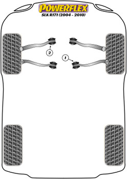Mercedes-Benz SLK R171 (2004-2010) Powerflex diagram - Reference 1