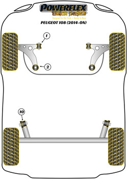 Peugeot 108 (2014-ON) Powerflex diagram - Reference 2