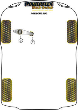 Porsche 911 992 (2021 on) Powerflex diagram - Reference 3