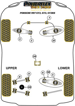 Porsche 911 997 (2005-2013) 997 GT2, GT3 & GT3RS (2006-2013) Powerflex diagram - Reference 3