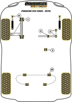 Porsche 914 (1970 - 1976) Powerflex diagram - Reference 6