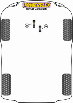 Renault Espace V (2015 on) Powerflex diagram - Reference 25