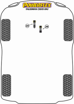 Renault Talisman (2015 on) Powerflex diagram - Reference 25