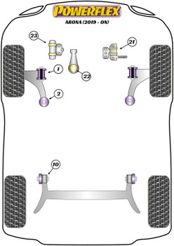 Seat Arona (2019-on) Powerflex diagram - Reference 21