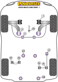 Seat Ateca (2016-ON) Ateca Multi-Link (2016-ON) Powerflex diagram - Reference 3