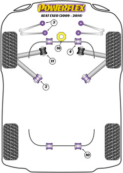 Seat Exeo (2009 - 2014) Powerflex diagram - Reference 4
