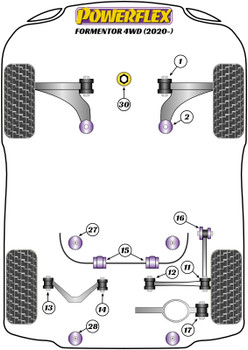 Seat Cupra Formentor (2020 on) Formentor 4WD (2020 on) Powerflex diagram - Reference 13