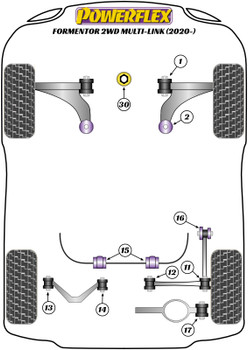 Seat Cupra Formentor (2020 on) Formentor 2WD (2020 on) Powerflex diagram - Reference 17