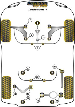 Seat Tarraco (2018-) Powerflex diagram - Reference 13