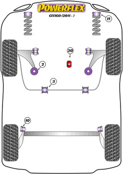 Skoda Citigo (2011 -) Powerflex diagram - Reference 3