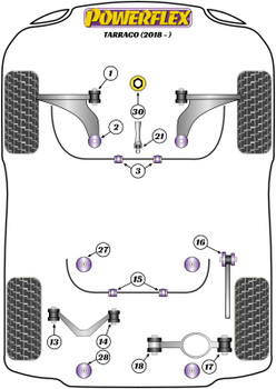 Seat Tarraco (2018-) Powerflex diagram - Reference 14