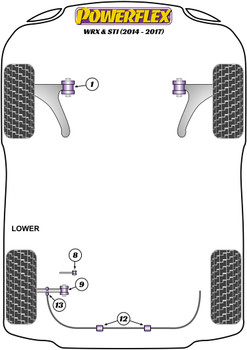 Powerflex vehicle diagram - Powerflex Front Arm Front Bush PFF69-501 - Fits Subaru Impreza WRX & STI VA (2014-2022)
