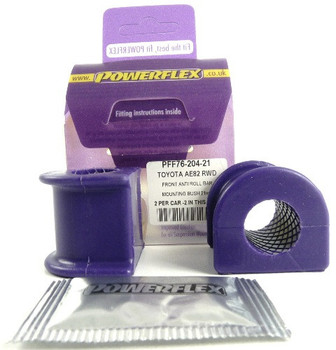 Powerflex Front Anti Roll Bar Mount 21mm PFF76-204-21 - Fits Toyota Corolla Models Corolla AE86 (1983 - 1987)