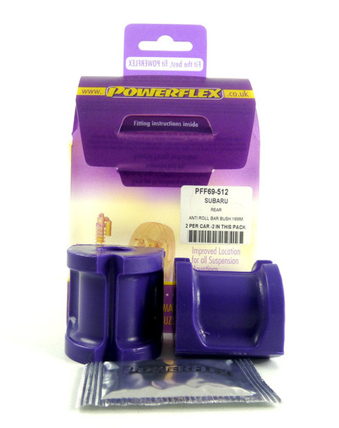 Powerflex Rear Anti Roll Bar Bush 20mm PFR69-512-20 - Fits Subaru Impreza Impreza GR, GH (2007 - 2011) & WRX + STI (2007 - 2014)