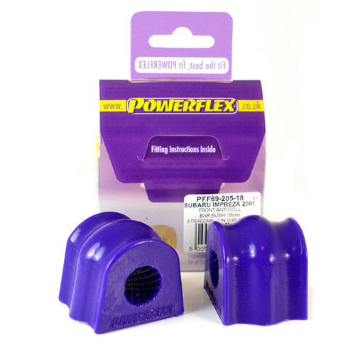 Powerflex Front Anti Roll Bar Bush 18mm PFF69-205-18 - Fits Subaru Impreza Impreza Turbo inc. WRX & STi GD,GG (2000 - 2007)