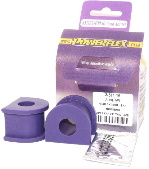 Powerflex Rear Anti Roll Bar Mount 16mm PFR3-511-16 - Fits Volkswagen Beetle Models Beetle A4 inc Cabrio (1998-2011) Beetle RSi 4Motion (2000 - 2003)