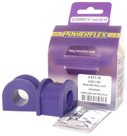 Powerflex Rear Anti Roll Bar Mounting 19mm PFR3-511-19 - Fits Volkswagen Jetta Models Jetta MK4 A4 (1999-2005) Jetta MK4 A4 4Motion (1999-2005)